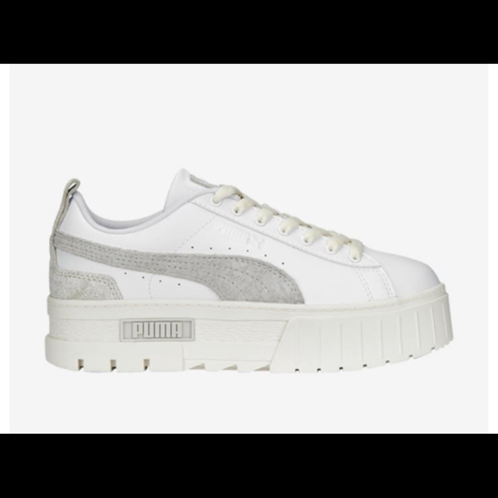 PUMA Mayze Leather White Thrifted